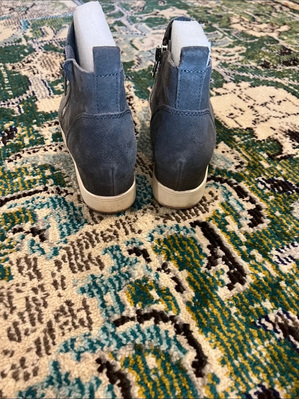 Steve Madden Gray Suede Slip-On Platform Sneakers